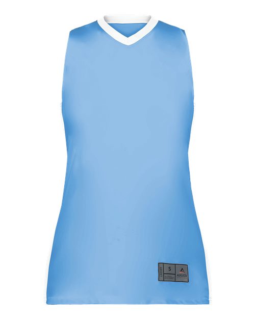 Women's Match-Up Basketball Jersey - Columbia Blue/ White Front