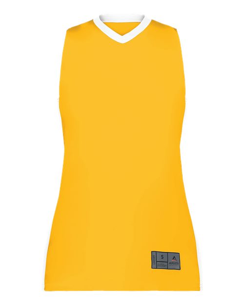 Women's Match-Up Basketball Jersey - Gold/ White Front
