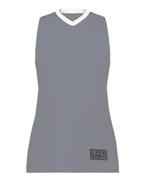 Augusta Sportswear Women's Match-Up Basketball Jersey - Graphite/ White Front