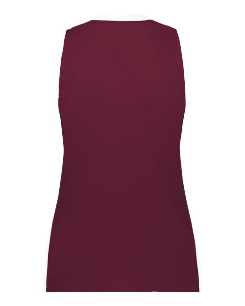 Women's Match-Up Basketball Jersey - Maroon/ White Back
