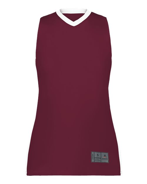 Women's Match-Up Basketball Jersey - Maroon/ White Front