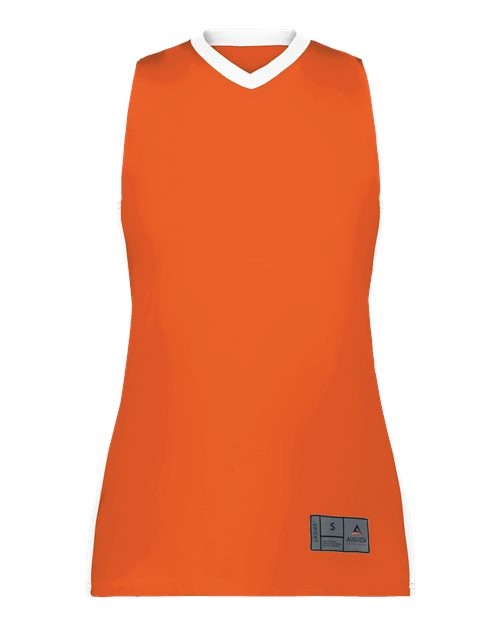 Women's Match-Up Basketball Jersey - Orange/ White Front