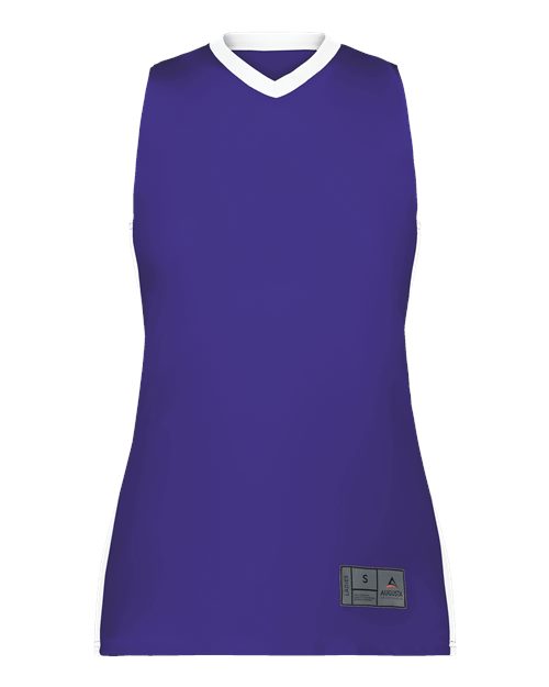 Women's Match-Up Basketball Jersey - Purple/ White Front