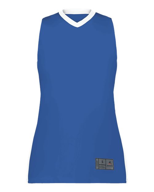 Women's Match-Up Basketball Jersey - Royal/ White Front