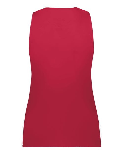 Women's Match-Up Basketball Jersey - Scarlet/ White Back