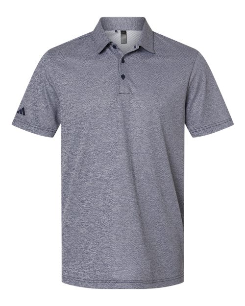 Men's Space Dyed Polo - Collegiate Navy Melange Front