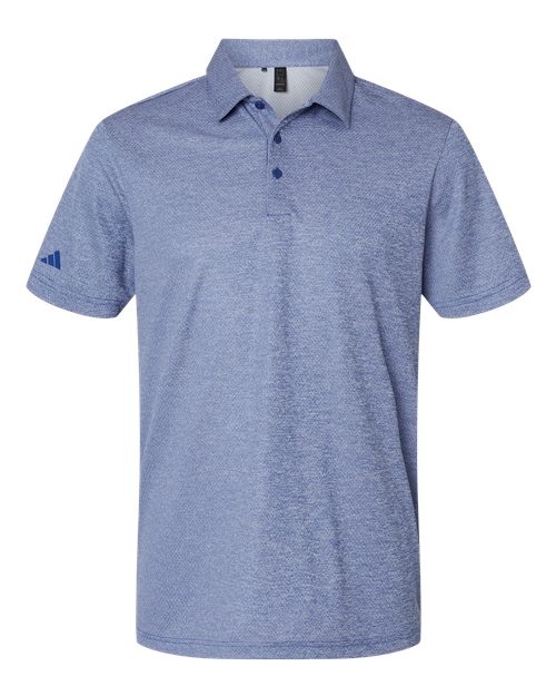 Men's Space Dyed Polo - Collegiate Royal Melange Front