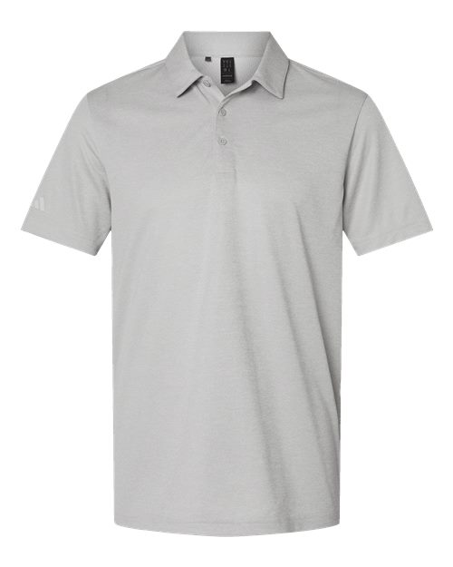 Men's Space Dyed Polo - Grey One Heather Front