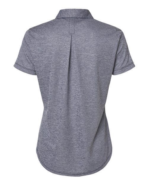 Women's Space Dyed Polo - Collegiate Navy Melange Back