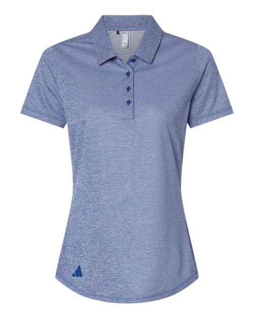 Women's Space Dyed Polo - Collegiate Royal Melange Front