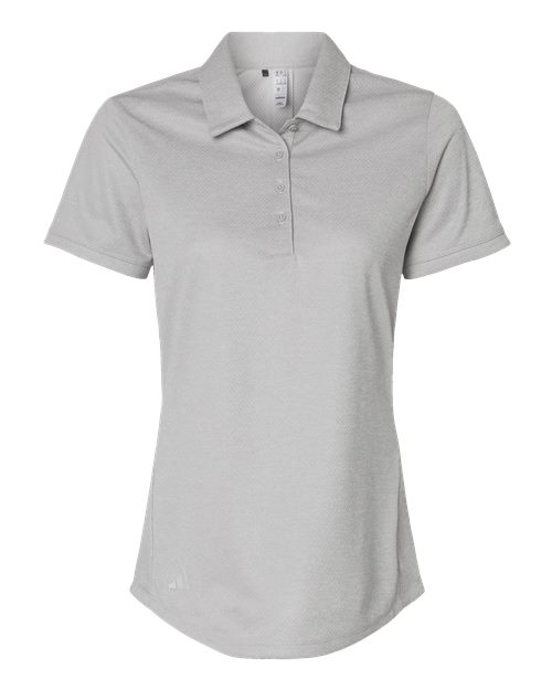 Women's Space Dyed Polo - Grey One Heather Front