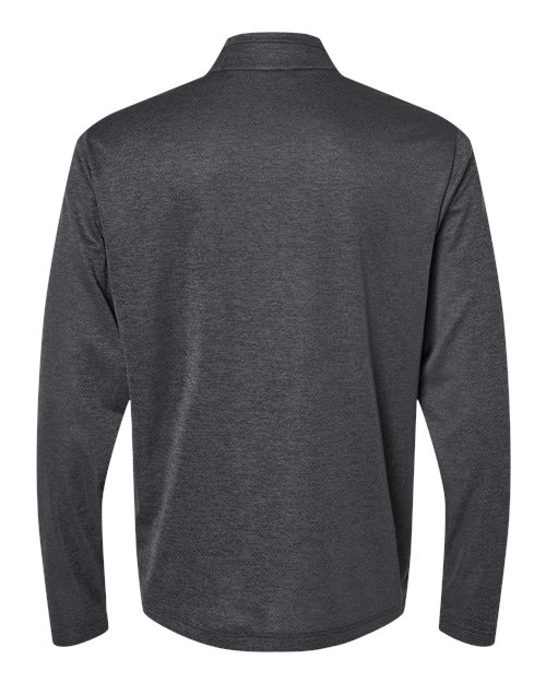 Men's Space Dyed Quarter-Zip Pullover - Black Melange Back