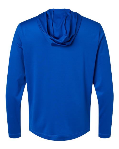 Men's Lightweight Quarter-Zip Hooded Pullover - Collegiate Royal Back