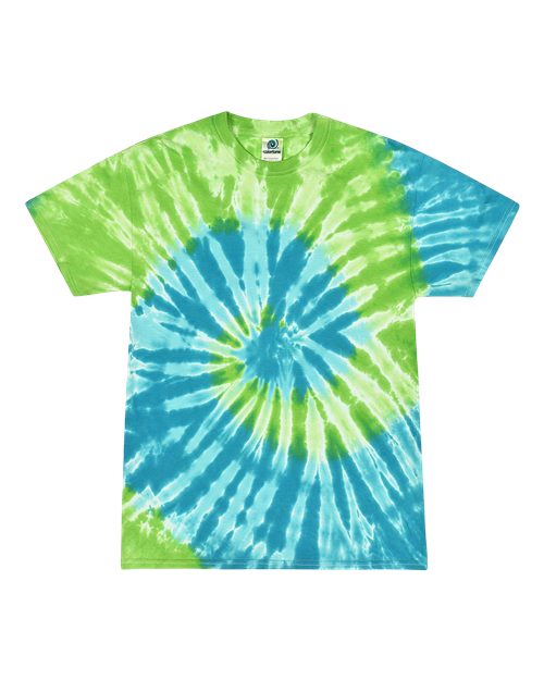 Youth Multi-Color Tie-Dyed T-Shirt - Saint Lucia Front