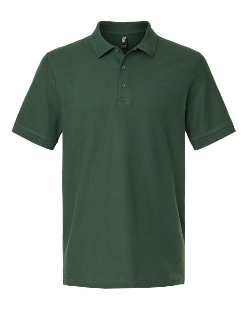 Unisex Hammer™ Pique Polo - Forest Green Front