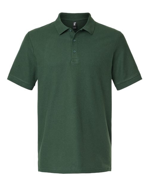 Gildan Unisex Hammer™ Pique Polo - Forest Green Front