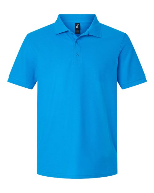 Unisex Hammer™ Pique Polo - Sapphire Front