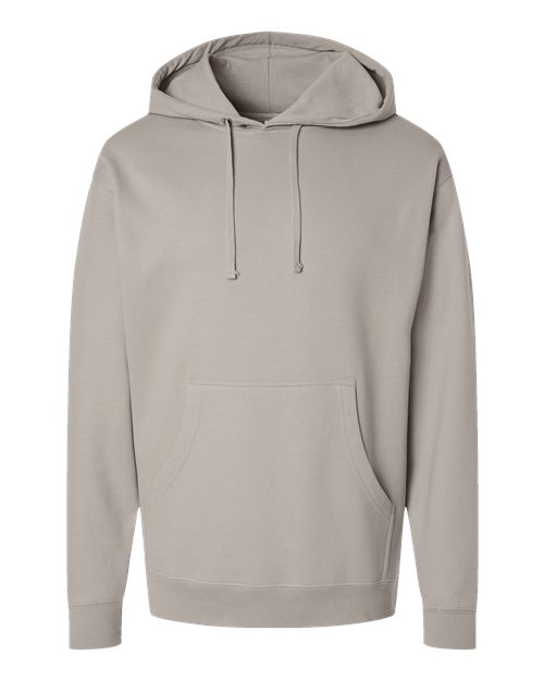 Unisex Midweight Hooded Sweatshirt - Cement Front