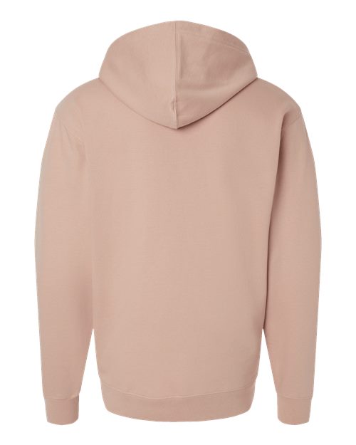 Unisex Midweight Hooded Sweatshirt - Dusty Pink Back