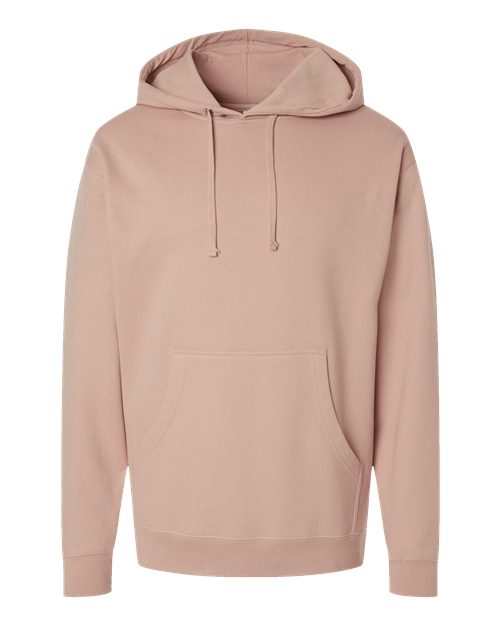 Unisex Midweight Hooded Sweatshirt - Dusty Pink Front