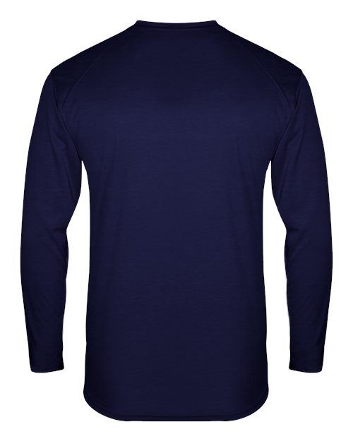 Men's FitFlex Performance Long Sleeve T-Shirt - Navy Back