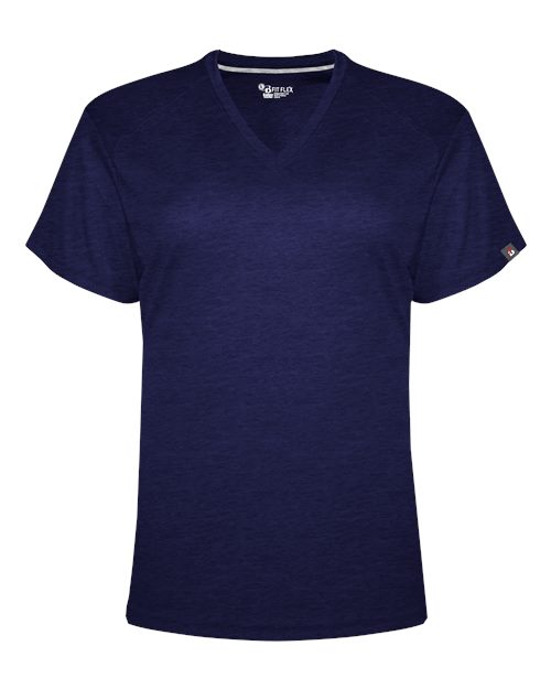 Women's FitFlex Performance V-Neck T-Shirt - Navy Front
