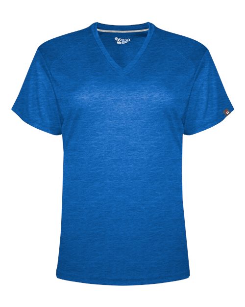 Women's FitFlex Performance V-Neck T-Shirt - Royal Front