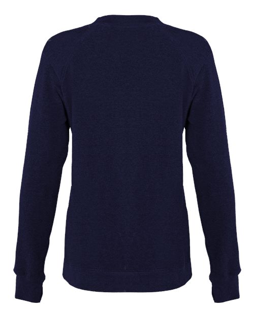 Women's FitFlex French Terry Crewneck Sweatshirt - Navy Back