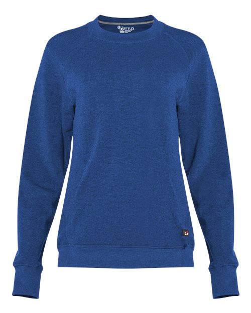 Women's FitFlex French Terry Crewneck Sweatshirt - Royal Front