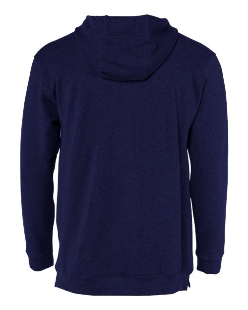 Men's FitFlex French Terry Hooded Sweatshirt - Navy Back