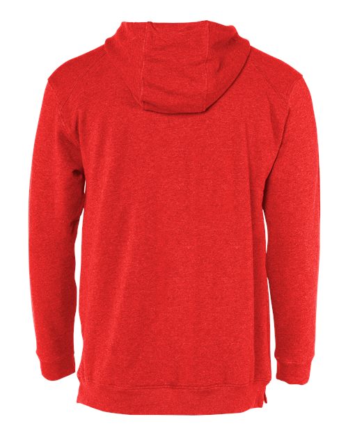 Men's FitFlex French Terry Hooded Sweatshirt - Red Back