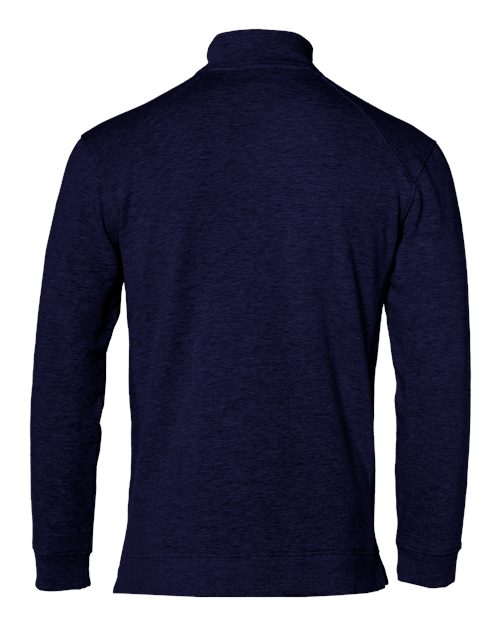 Men's FitFlex French Terry Quarter-Zip Pullover - Navy Back