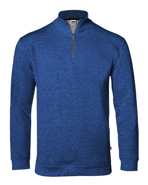 Men's FitFlex French Terry Quarter-Zip Pullover - Royal Front