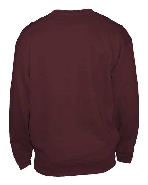 Unisex Pocket Crewneck Sweatshirt - Maroon Back