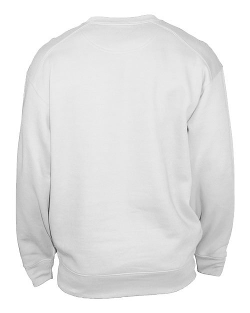 Unisex Pocket Crewneck Sweatshirt - White Back