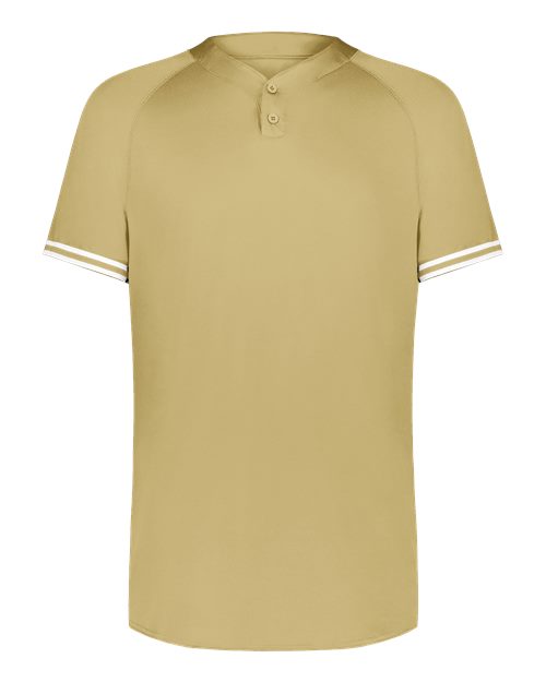 Men's Cutter Henley Jersey - Vegas Gold/ White Front
