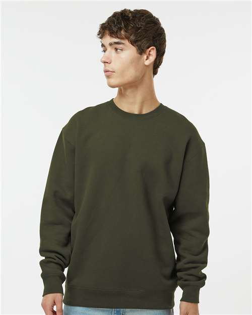 Independent Trading Co. Unisex Heavyweight Crewneck Sweatshirt - Model Front