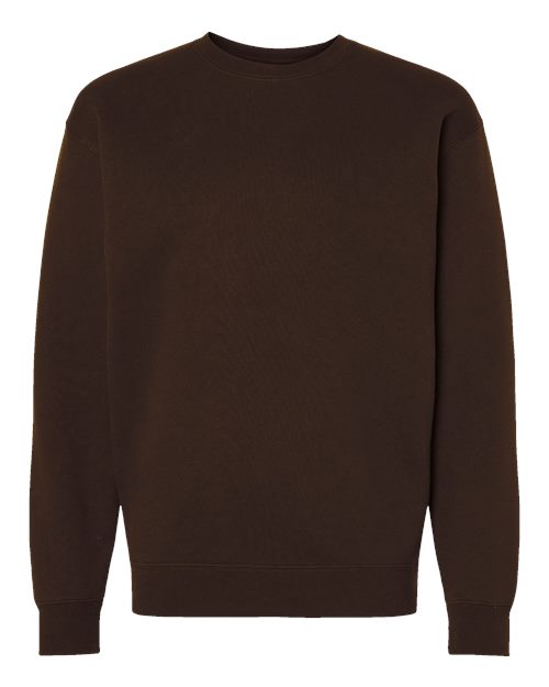Unisex Heavyweight Crewneck Sweatshirt - Brown Front
