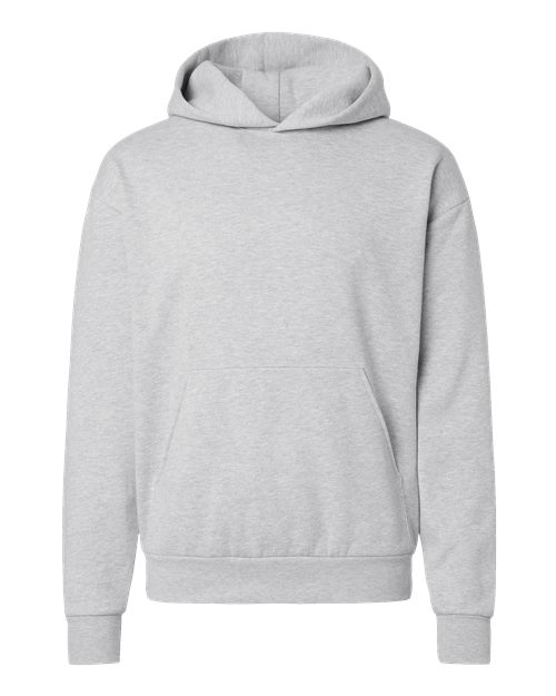 Unisex Avenue Midweight Hooded Sweatshirt - Grey Heather Front