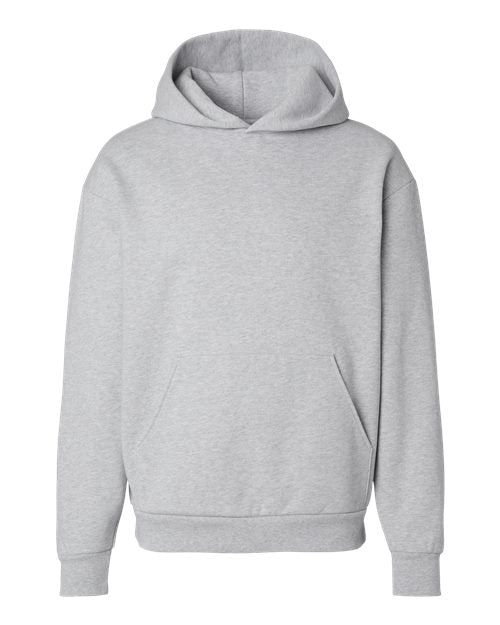 Unisex Mainstreet Heavyweight Hooded Sweatshirt - Grey Heather Front