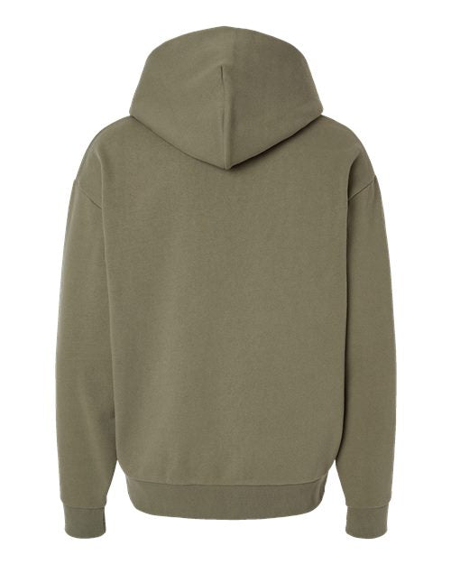 Unisex Mainstreet Heavyweight Hooded Sweatshirt - Olive Back