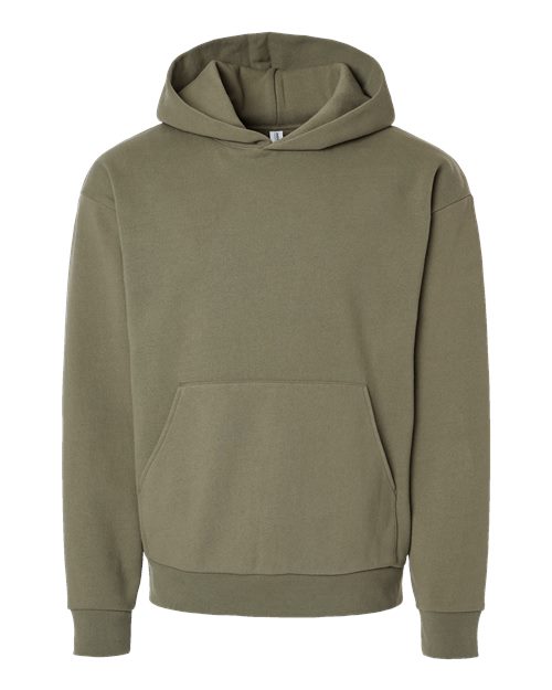 Unisex Mainstreet Heavyweight Hooded Sweatshirt - Olive Front