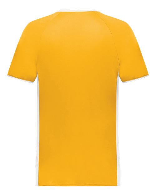 Men's Cutter V-Neck Jersey - Gold/ White Back
