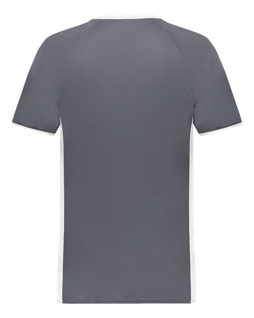Men's Cutter V-Neck Jersey - Graphite/ White Back