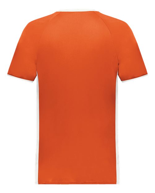 Men's Cutter V-Neck Jersey - Orange/ White Back