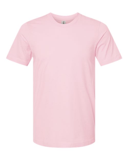 Combed Cotton T-Shirt - Light Pink Front
