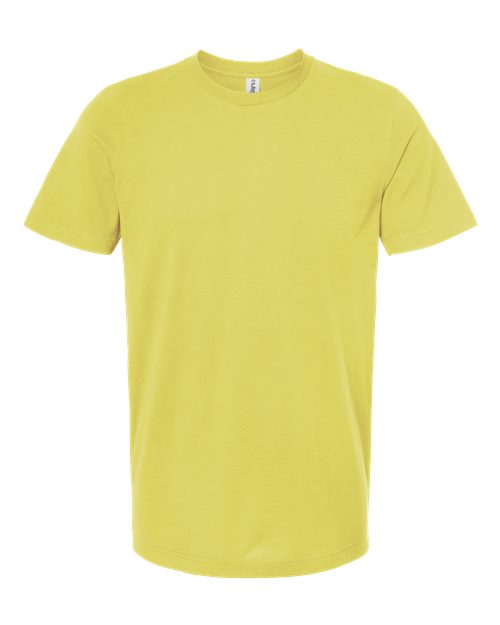 Combed Cotton T-Shirt - Yellow Front