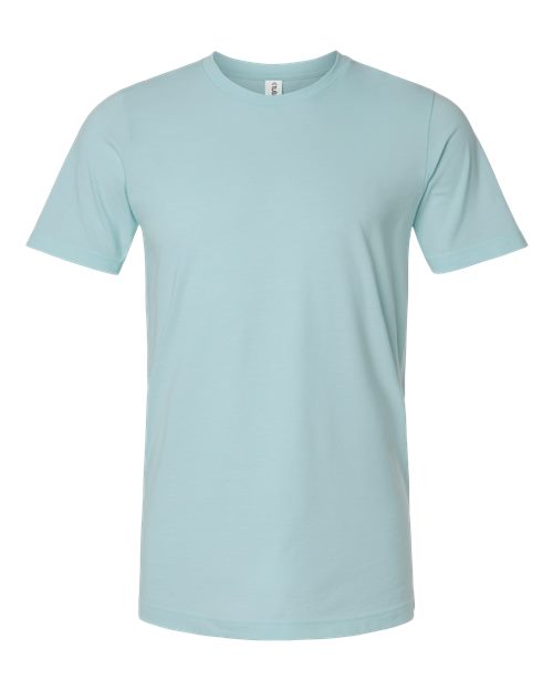 Unisex Combed CVC T-Shirt - Heather Ice Blue Front