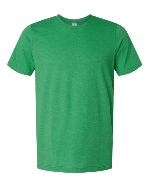 Unisex Combed CVC T-Shirt - Heather Kelly Front