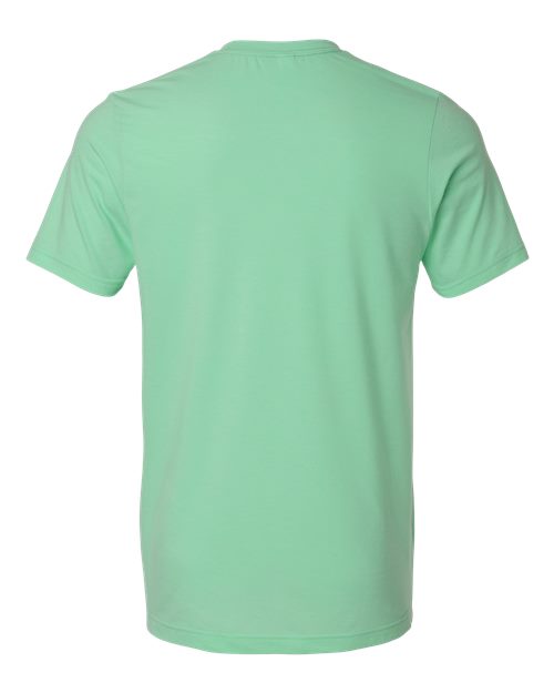 Unisex Combed CVC T-Shirt - Heather Light Mint Back
